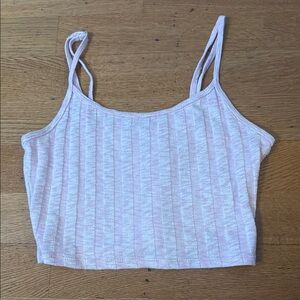 Pink Ribbed Women's Top